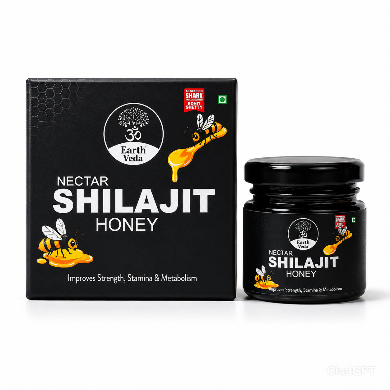 Pure Himalayan Necter Honey Shilajit Resin 20g  | Lab Tested | Natural Energy &amp; Stamina Booster | Ayurvedic Supplement